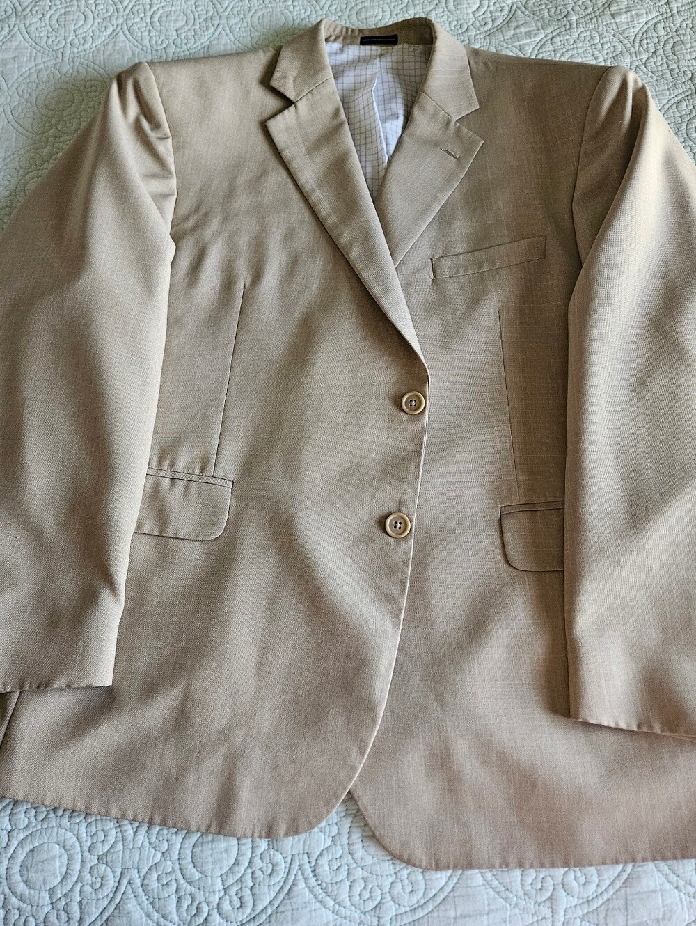 Stafford 2 Piece Beige Suit